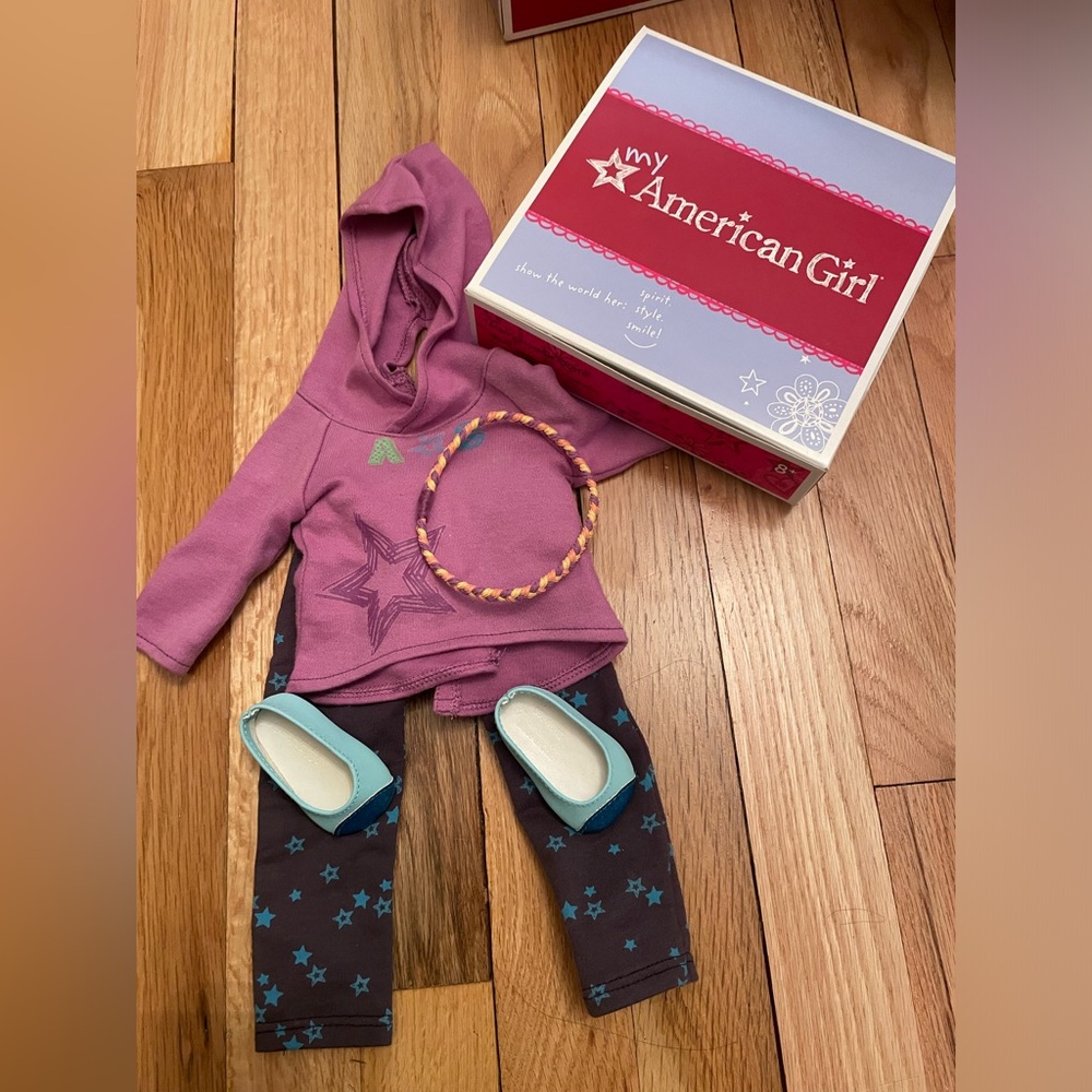 American Girl Starry Hoodie Outfit